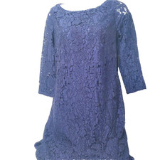 Vince Camuto Women's Size 6 Navy Dress Floral Lace Mini New