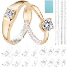 Ring Kleiner Machen Set 20 Stück Unsichtbar TPU Ringabstandshalter Spiral