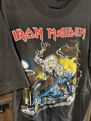 Iron Maiden vintage original No prayer on the road tour t shirt XL