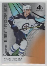 2019 SP Game Used Authentic Rookies Orange Rainbow /119 Ville Heinola #129 8tn