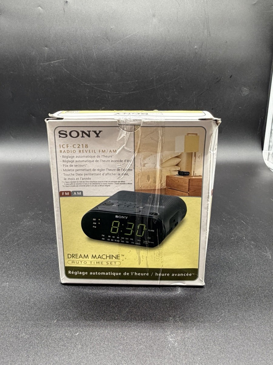 Sony Dream Machine Clock Radio - Black (ICFC218) for sale online