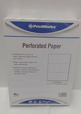 Perforated Paper / 500 Sheets/ 24 Weight/ 8-1/2x11 PrintWorks