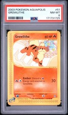 2003 Pokemon Aquapolis #51 Growlithe PSA 8 NM-MT on eBay