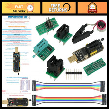 Ch341a Eeprom Programmer Set With Soic8 Clip Adapters For 2425 Series