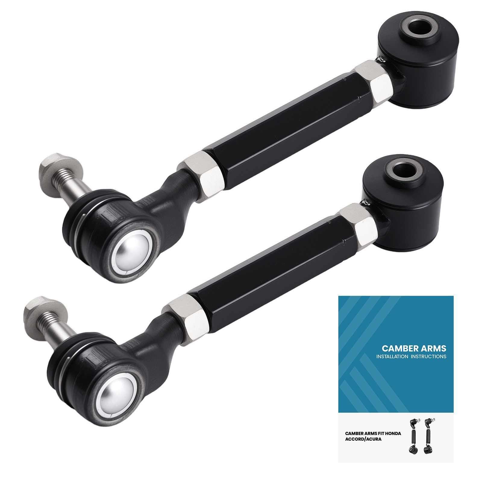 2pcs Ball Joint Rear Camber Suspension Arm Kit for Honda Accord 2003-2007