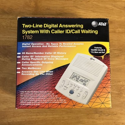 Genuine AT&T (1782) Two Line Digital Answering System w/ Caller ID/Call Waiting
