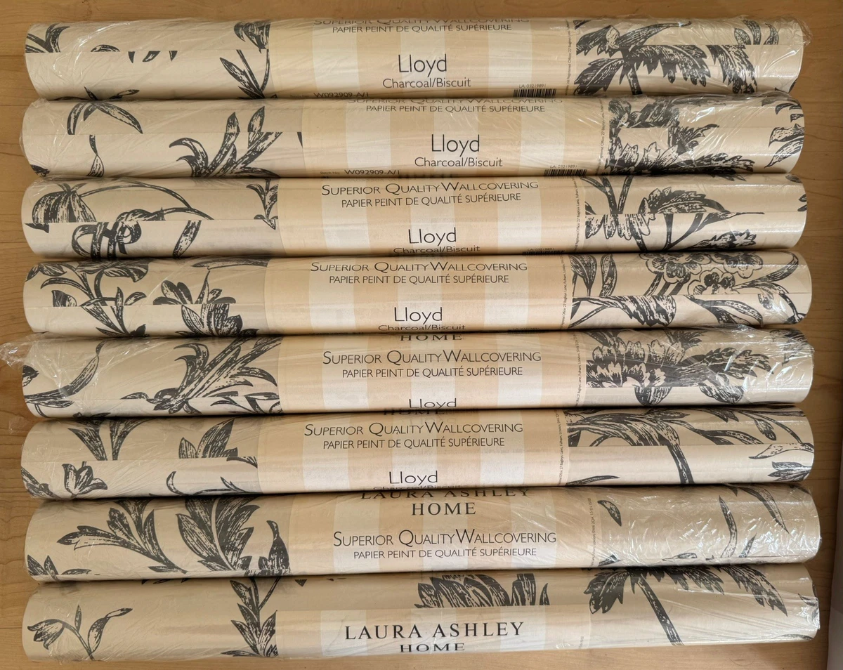 Papel pintado de galletas de carbón Laura Ashley Lloyd - 14 rollos precio disponible por rollo