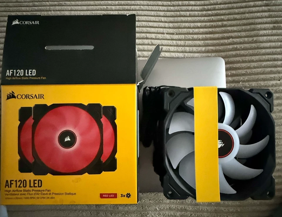 Corsair AF 120mm  LED rot 3er SET Lüfter