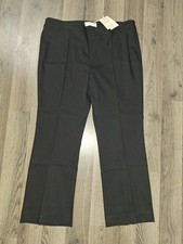 Mango MNG Pants Womens Size 14 Black Side Zip Dress Pants New (Eb30)