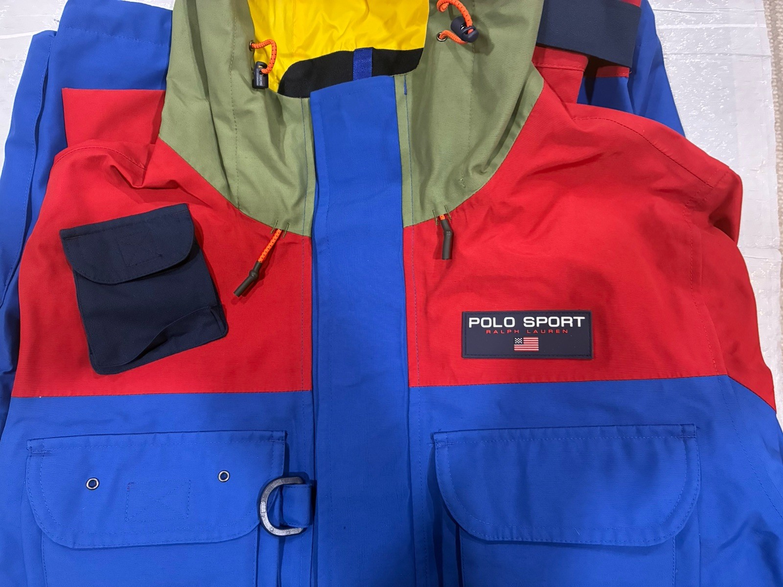 POLO RALPH LAUREN SPORT UTILITY 2 LAYER JACKET WATERPROOF HI-TECH SIZE MEDIUM image 3