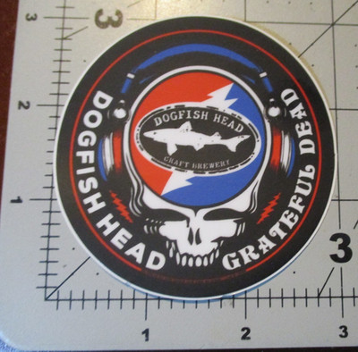 DOGFISH HEAD delaware dog fish green STICKER decal craft beer brewing brewery Y