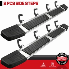 For 19-26 Silverado/Sierra 1500 Crew Cab 6" Step Nerf Bar Running Board S/S S