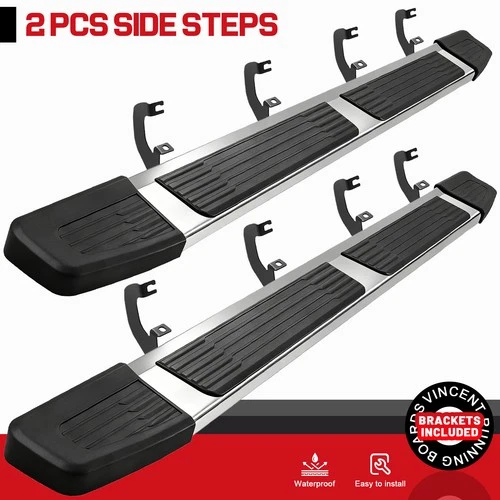 For 19-26 Silverado/Sierra 1500 Crew Cab 6" Step Nerf Bar Running Board S/S S