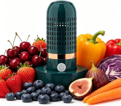 Purepod Produce Cleaner - Portable Fruit and Vegetable Washing Machine, Cordless