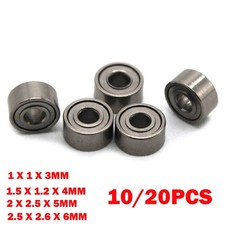 10/20x Miniature Small Bearings 1mm 1.5mm 2mm 2.5mm For Remote Control Models US