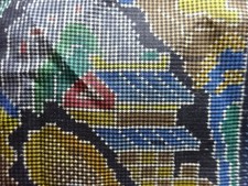 7619621: JAPANESE KIMONO / ANTIQUE KIMONO / SILK / DORO OSHIMA TSUMUGI / WOVEN F