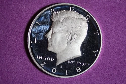 ESTATE FIND 2018 S PROOF SILVER KENNEDY HALF DOLLAR #K58922