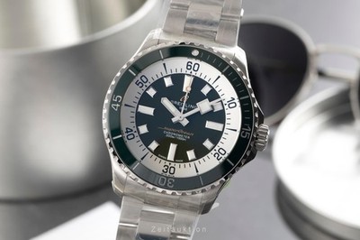 Breitling Superocean Automatic 44 Green Herrenuhr Ref A17376A31L1A1 NP: 5650,-  