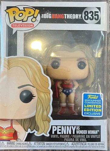 New Funko Pop Penny as Wonder Woman Big Bang Theory 835 Limited Vinyl Figure!