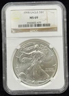 NGC MS69 1998 US American Silver Eagle One Dollar Coin-479