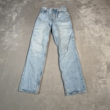 Abercrombie  Fitch Jeans Womens 25 Blue The 90s Straight Ultra High Rise Denim