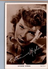 Katharine Hepburn RPPC Real Photo Postcard Film Kurier Radio Pictures