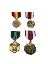 United States Good Conduct / Military National Defense / Military Merit - Medals