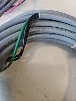 25' Lapp Kabel Olflex 190 2 black 1 green 14 AWG awm oil resistance I/II 600vft1