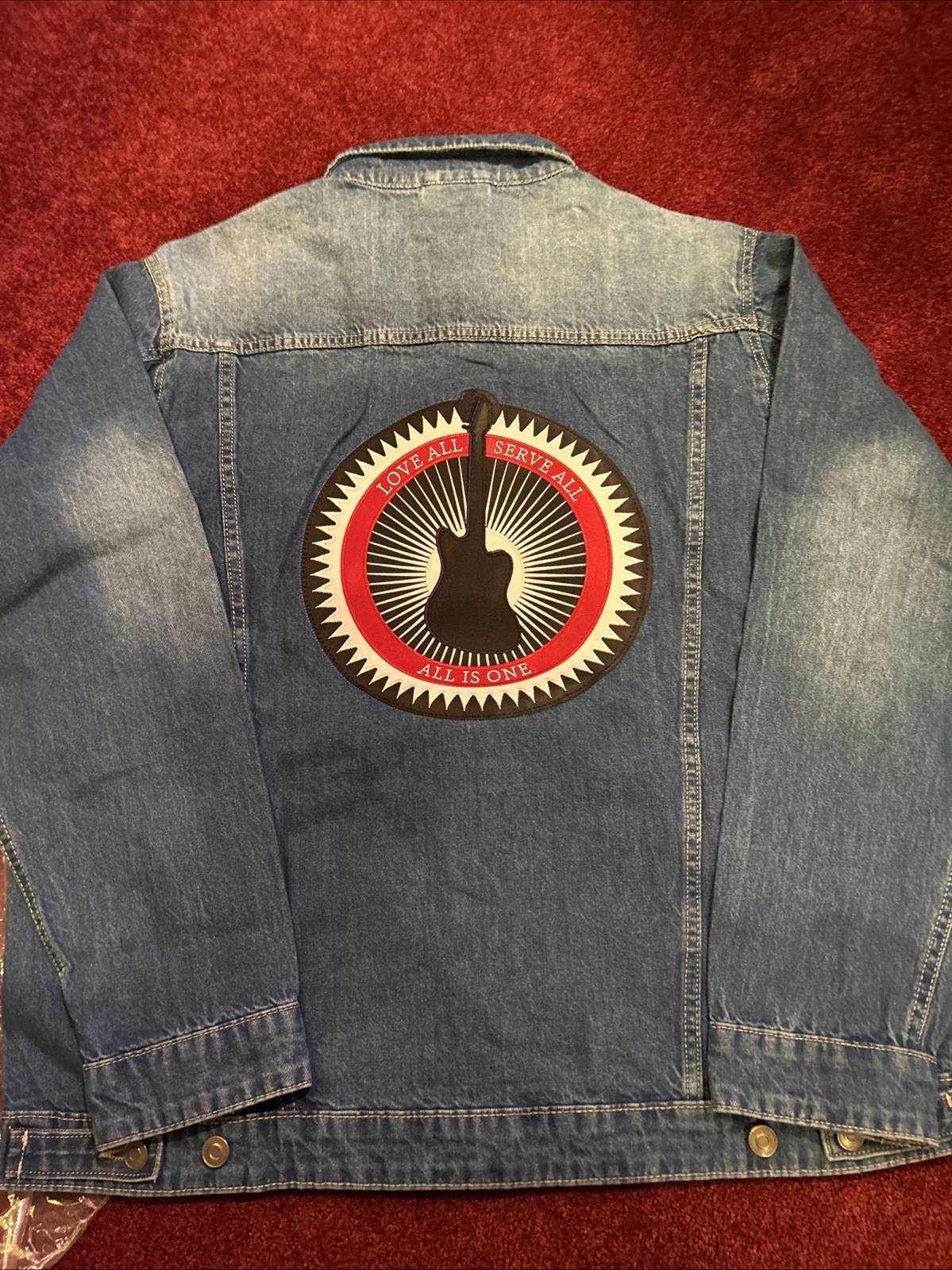 HARD ROCK CASINO Atlantic City Denim Jean Jacket BRAND NEW WITH TAGS SZ LARGE image 1