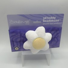 Creme Shop Plush SPA Headband with Stretchy Elastic Band Daisy Purple Plushie