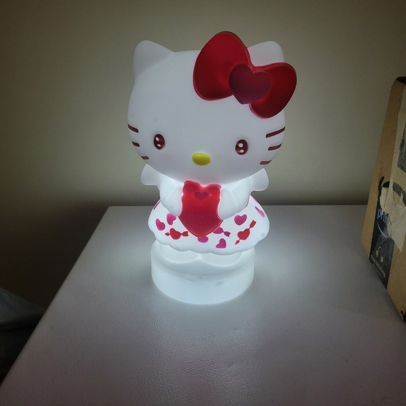 Hello Kitty Limited Lighted Decor Valentines Light White Pink Official Sanrio