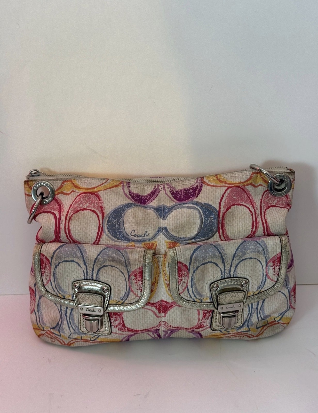 Coach Poppy Scribble Clutch Bag - Pre-owned image 2