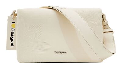 Desigual Aquiles Dortmund Crossbody Bag Schultertasche Tasche Raw creme Neu 