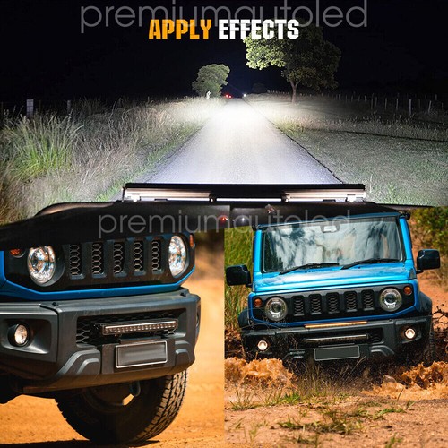 Night Blazer 22" LED Light Bar Amber white DRL Park Light 3 Function 20" 12v 24v - Picture 9 of 13