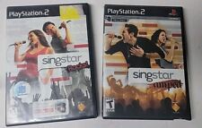 Sony Playstation 2 PS2 Singstar LOT (2) Games 80's 90's Pop - Rocks Amped CIB