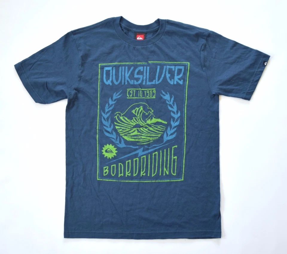 Quiksilver Boy's Set of 3 Short Sleeve Tees - Black/Brown/Blue sz XL - Image 2 of 4