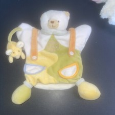 Doudou et Compagnie Teddy Bear Soft Comforter Hand Glove Puppet Baby VGC