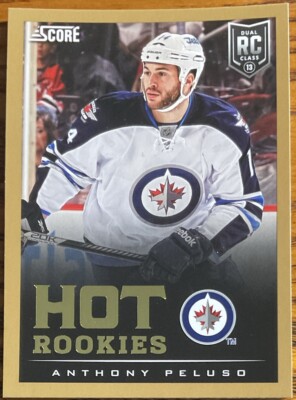 2013-14 Score Gold Hot Rookies Anthony Peluso #602 Winnipeg Jets