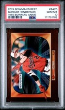 2024 Bowman’s Best #BA-20 Gunnar Henderson 1955 Bowman Anime SSP🔥PSA 10🔥GEM