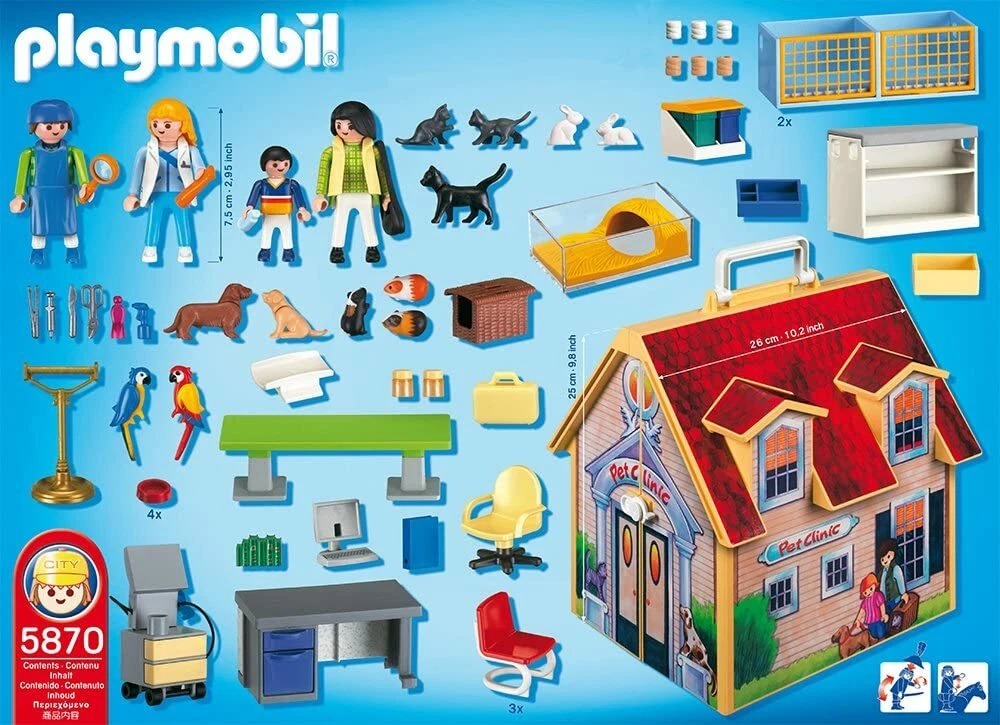 Playmobil City Life Veterinary Takeaway Clinic 5870 Transportable