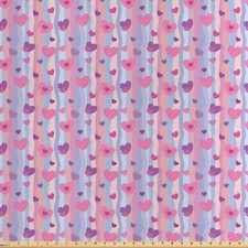 Liebe Satin Stoff als Meterware Inner-Streifen-Hochzeit