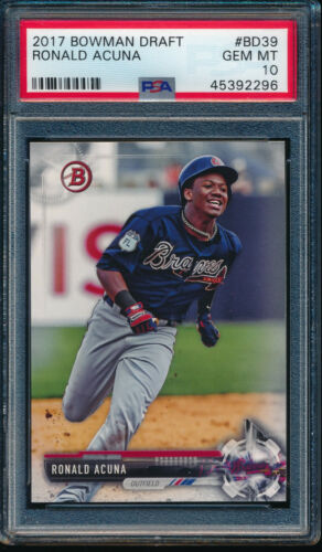 PSA 10 RONALD ACUNA JR. 2017 Bowman Draft Paper Braves Rookie Card RC GEM MINT - Picture 1 of 1