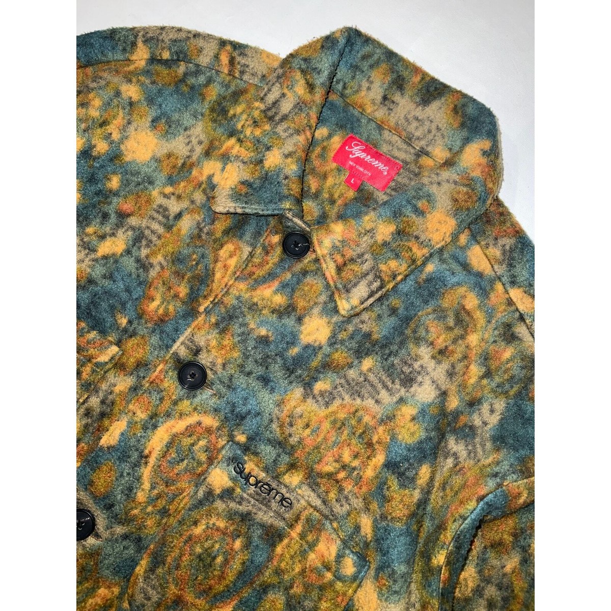 Supreme Paisley Fleece Shirt 21AW シュプリーム Supreme Paisley Fleece Shirt (FW21) - $138