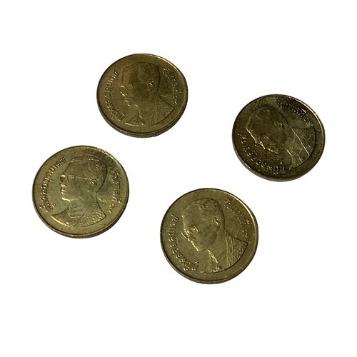 Lot 10 Thailand Coin 0.25 Quarter Baht 1996 (BE 2539) Satang King Rama IX - Picture 5 of 11