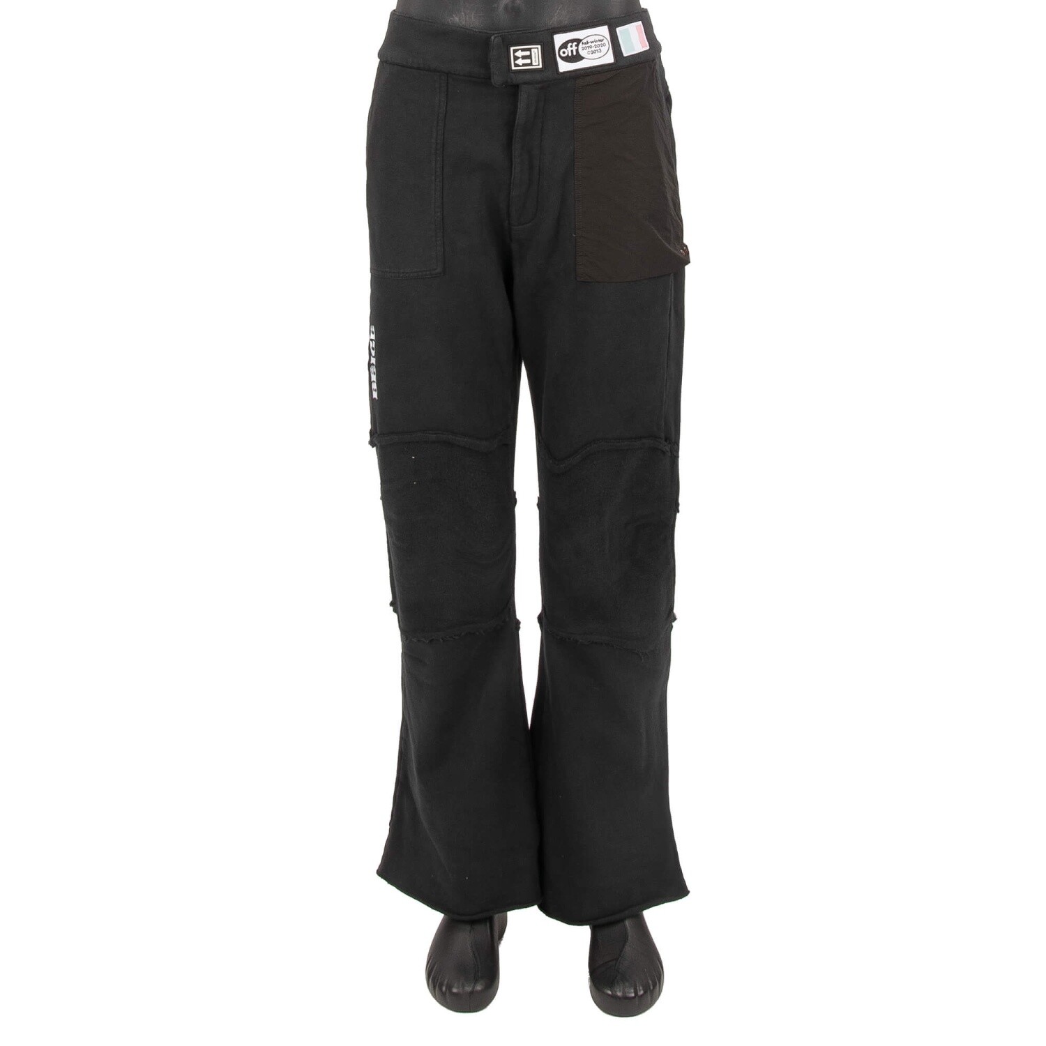 OFF-WHITE Virgil Abloh Parachute Patchwork Jogger Pants Sweatpants Black S