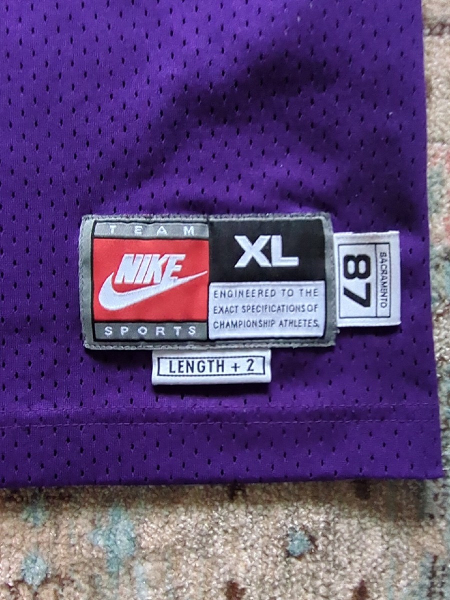 ☆897.NIKE ナイキ ALL STARユニフォームCHRIS WEBBER Vintage Nike Chris Webber Sacramento Kings Basketball Jersey
