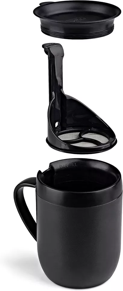 Taza caliente DKB Zyliss Smart Café taza café cafetería gris grafito Foto 3 de 4