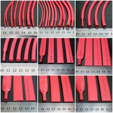 Tubo termoretraibile rosso 3:1 diametro 1,6 - 30 mm adesivo/rivestito in colla manicotto impermeabile