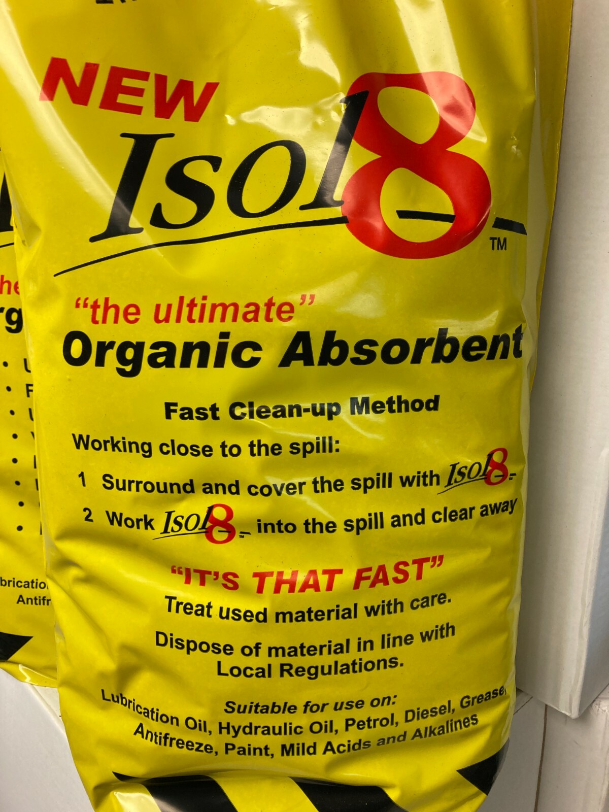 OIL SPILL GRANULES, ISOL8 ORGANIC ABSORBENT, CLEAN UP 10L Bag eBay