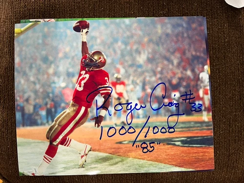 Roger Craig signed 8x10 photo Superbowl San Francisco 49ers autographed RB